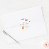 Aperol Spritz Bridal Shower Classic Round Sticker ラウンドシール (封筒)