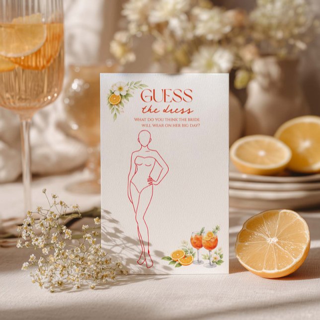 Aperol Spritz Bridal Shower Guess The Dress  (クリエイターアップロード済み)