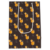 Aperol Spritz Cocktail Drink  ミディアムペーパーバッグ (裏面)