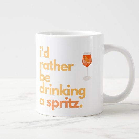 Aperol Spritz Coffee Mug – 「私は好きになろう…」 ジャンボコーヒーマグカップ (右)