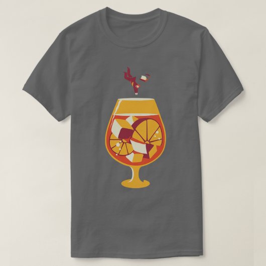 Aperol Spritz Dive In SummerデザインCEO by Tobe Fo Tシャツ (デザイン正面)