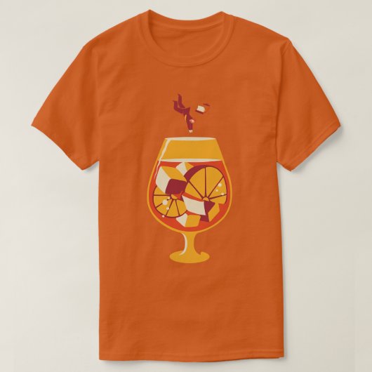 Aperol Spritz Dive In SummerデザインCEO by Tobe Fo Tシャツ (デザイン正面)