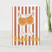 Aperol Spritz Lover Gift Thank Love Bachelorette カード (正面)