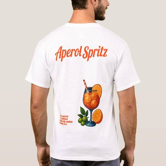 Aperol Spritz T-Shirt – Retro Italian Cocktail Tシャツ (裏面)