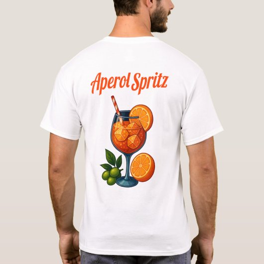 Aperol Spritz T-Shirt – Retro Italian Cocktail Tシャツ (裏面)