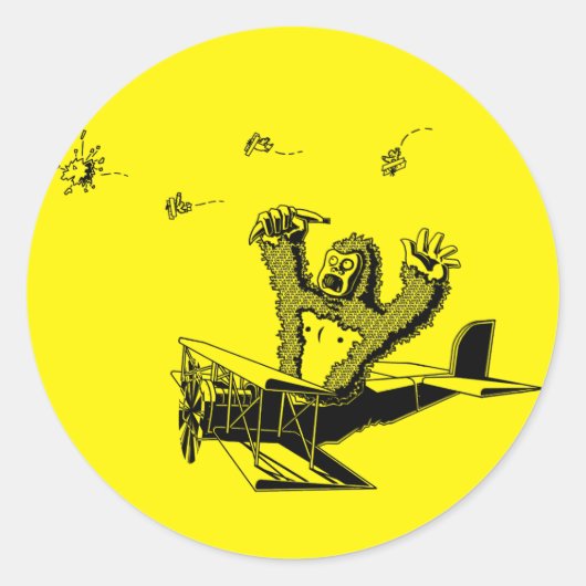 Apesオン飛行機 ラウンドシール (正面)