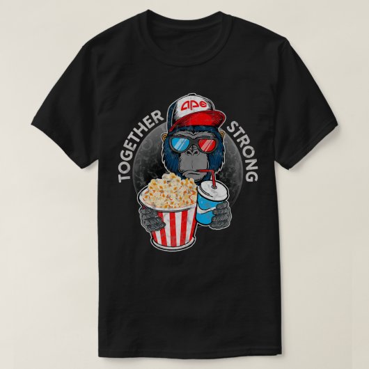 Apes Together strong $AMCショートスクイズタンクトップ Tシャツ (デザイン正面)
