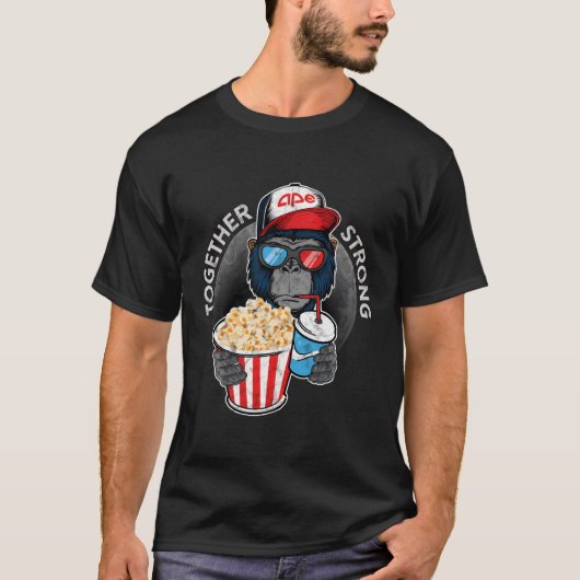 Apes Together Strong Amcショートスクイーズ Tシャツ (正面)