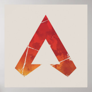 Apex Legendsロゴエーペックスレジェンズ水彩記号 ポスター