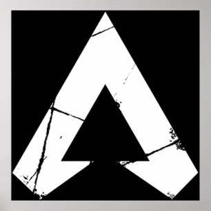 Apex LegendsロゴApex Legendsホワイトシンボル ポスター