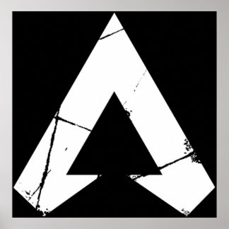 Apex LegendsロゴApex Legendsホワイトシンボル ポスター