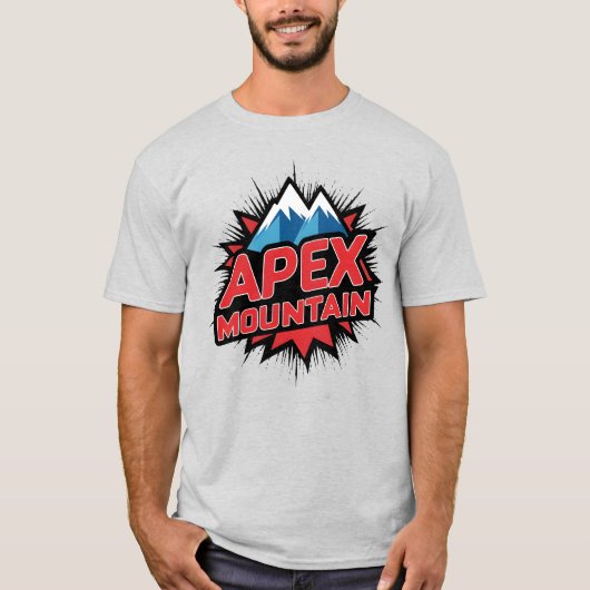Apex Mountain Spirit：冬のワンダーランド Tシャツ (正面)