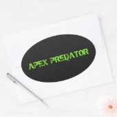 APEX PREDATORスタンプ 楕円形シール (封筒)
