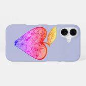 Apfel in Herzform iPhone 16ケース (裏面横)