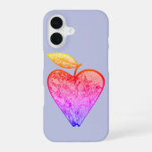 Apfel in Herzform iPhone 16ケース (裏面)