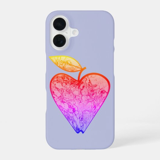 Apfel in Herzform iPhone 16ケース (裏面)