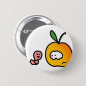 Apfel mit Wurm 缶バッジ (正面&裏面)