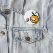 Apfel mit Wurm 缶バッジ (インサイチュ)