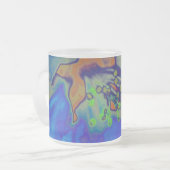 Apfelbluete/Apple blossom b/o/g フロストグラスマグカップ (正面左)