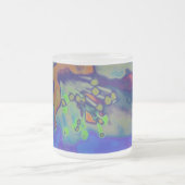 Apfelbluete/Apple blossom b/o/g フロストグラスマグカップ (中央)