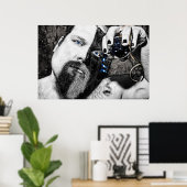 APGのシンプル白黒ほどしない ポスター (ホームオフィス)