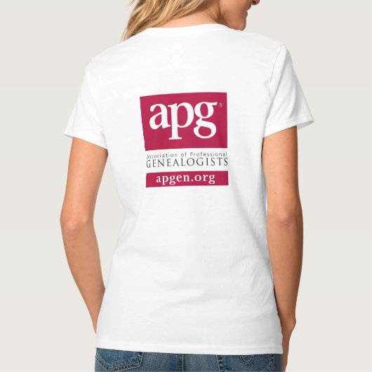APG Women's V-Neck Tシャツ – ショートスリーブ (裏面)