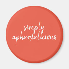 Aphantasia Simply Aphantalicious White フォント マグネット