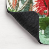 AphelandraオレンジTetragona (シマウマの植物)の花 マウスパッド (コーナー)