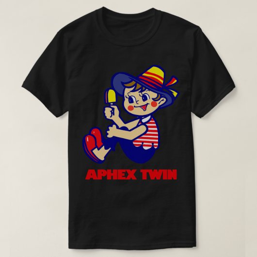 Aphexツインレトロファンデザイン Tシャツ (デザイン正面)