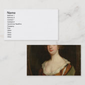 Aphra Behn (1640-89年) (キャンバスの油) 名刺 (正面/裏面)