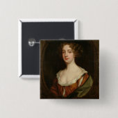 Aphra Behn (1640-89年) (キャンバスの油) 缶バッジ (正面&裏面)