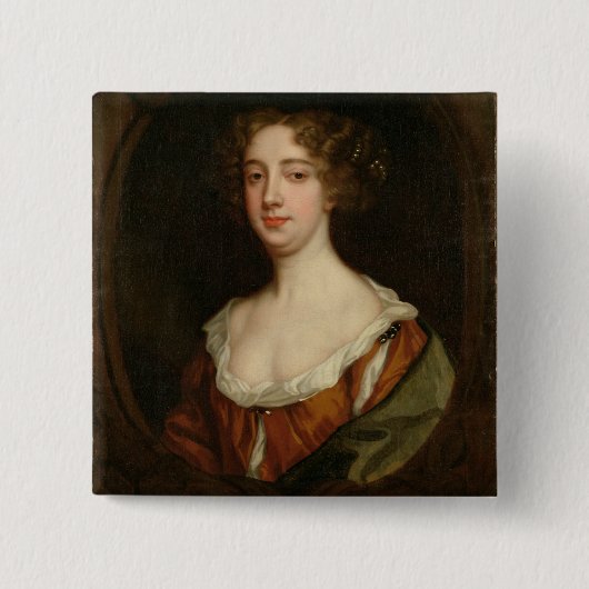 Aphra Behn (1640-89年) (キャンバスの油) 缶バッジ (正面)