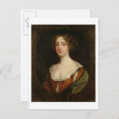 Aphra Behn (1640-89) (キャンバス上の油) ポストカード (正面/裏面)