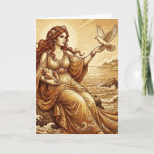 Aphrodite Greek Goddess Greeting Card カード (正面)