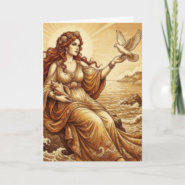 Aphrodite Greek Goddess Greeting Card カード