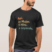 Api La Mujer Elミトラレイエンダスペインのヴィバ Tシャツ (正面)