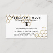 Apiarist Bumble Bee Honeycomb 名刺 (裏面)