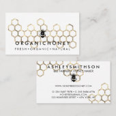 Apiarist Bumble Bee Honeycomb 名刺 (正面/裏面)