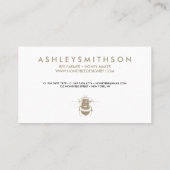 Apiarist Honey Gold Bumble Bee 名刺 (裏面)