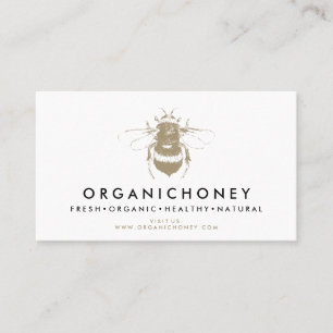 Apiarist Honey Gold Bumble Bee 名刺