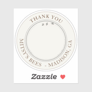 APIARY THANK YOU Label with Skip シール
