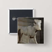 Apis Bull、Serapeumから、メンフィス 缶バッジ (正面&裏面)