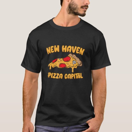 Apizza Ctピザキャピタルオブザワールドニューヘブン Tシャツ (正面)