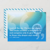 APJ Abdul Kalam成功引用文 ポストカード (正面/裏面)