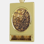 Aplle ゴールドプレートバナーオーナメント (左)