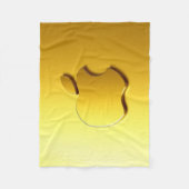 Aplle フリースブランケット (正面)