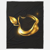 Aplle フリースブランケット (正面)