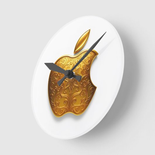 Aplle ラウンド壁時計 (傾斜)