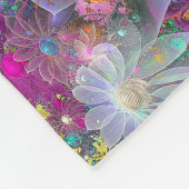 Apoフラワーパワーブランケット フリースブランケット (角)