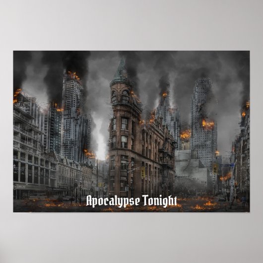 Apocalypse Tonight Burning City ポスター (正面)